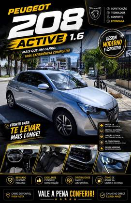 PEUGEOT 208 1.6 16V FLEX ACTIVE AT6 PEUGEOT 208 1.6 16V FLEX ACTIVE AT6